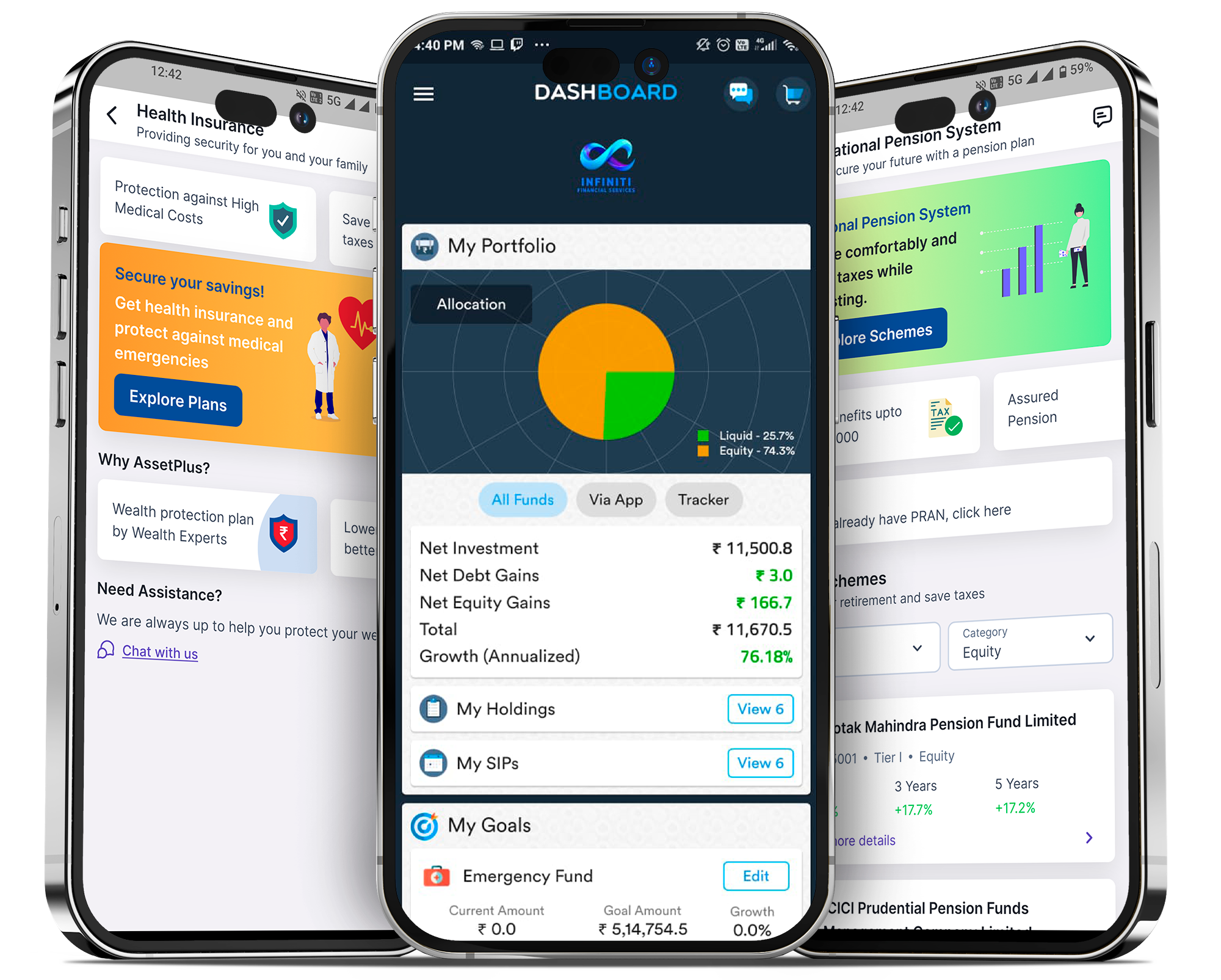 AssetPlus Investment App — Portfolio Dashboard